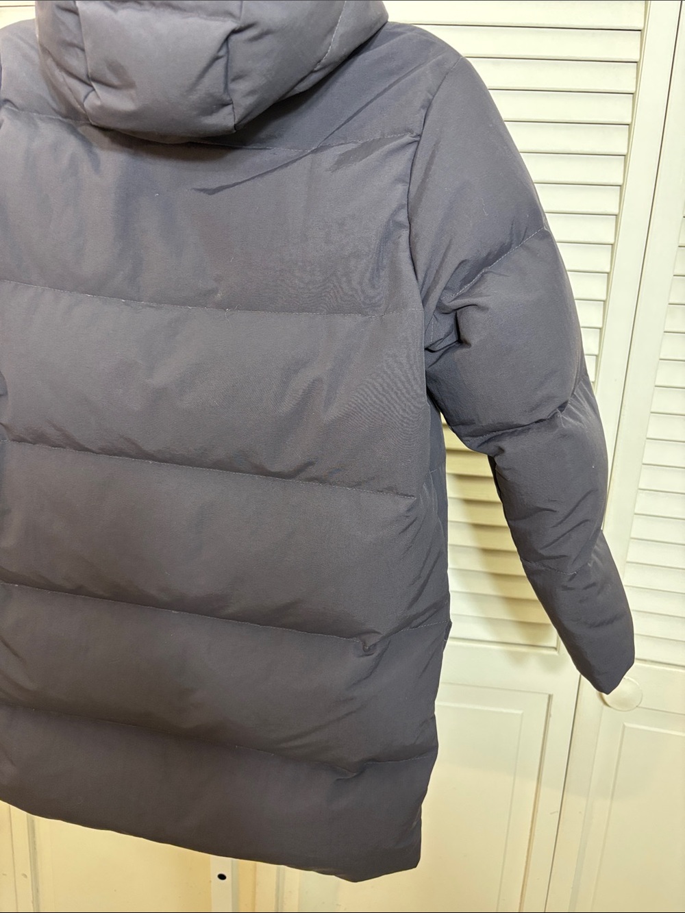 Patagonia Boys Black Quilted Hooded Down Puffer Jacket Medium (Size 10) - Picture 6 of 9